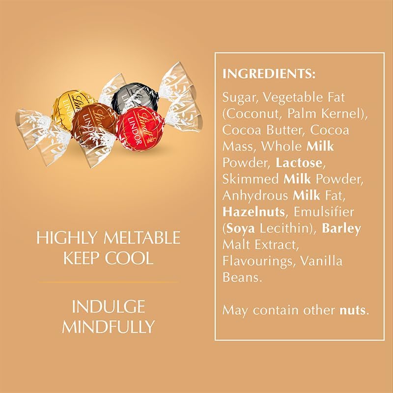 Lindt Lindor Assorted Chocolate Truffles – 200g Box (Approx. 16 Balls) – Smooth Filling – Christmas, Gift, Birthday, Congratulations Treat - Image 2