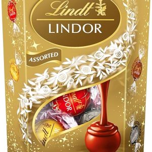 Lindt Lindor Assorted Chocolate Truffles – 200g Box (Approx. 16 Balls) – Smooth Filling – Christmas, Gift, Birthday, Congratulations Treat